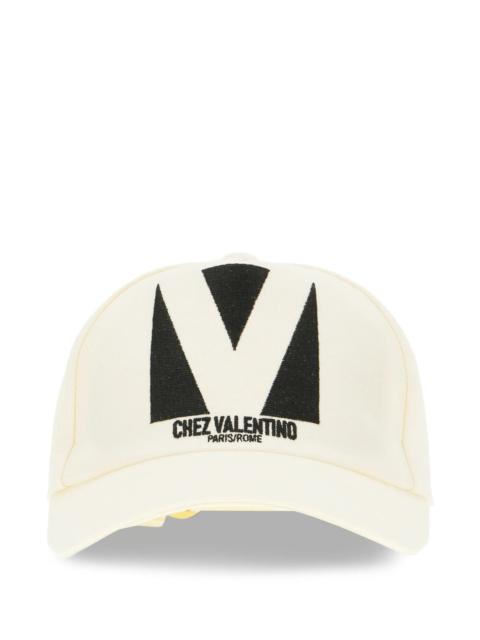 Valentino logo-embroidered cap