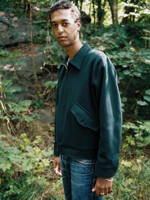 Nudie Jeans Blake Wool Jacket Racing Green