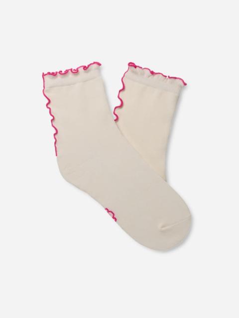 UGG ® Women's Karsyn Lettuce Edge Quarter II Cotton in Nimbus/Woodviolet