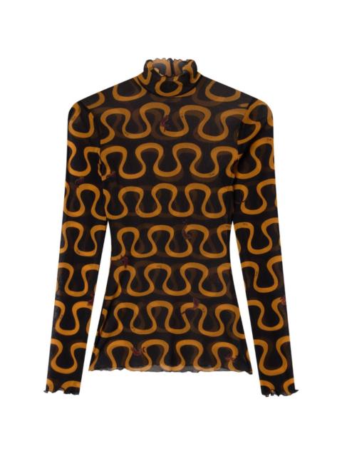 PUCCI Pucci Women Printed Turtle-Neck Sweater