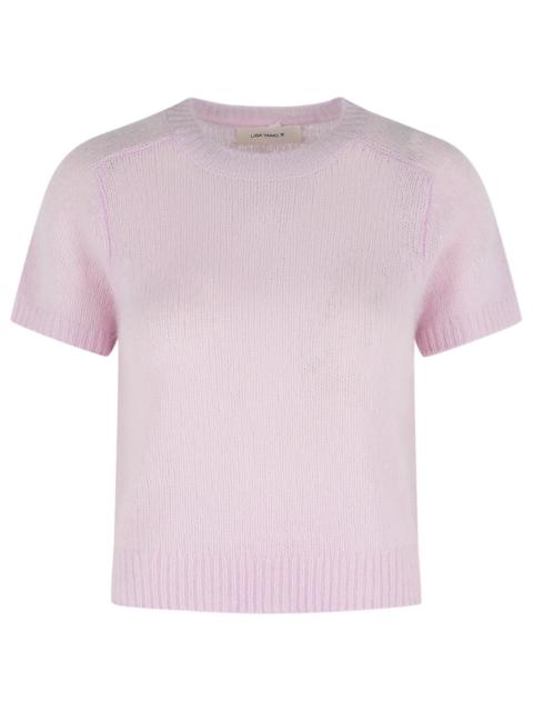 LISA YANG Lisa Yang 'SIONA' Soft Dahlia Cashmere And Silk T-shirt