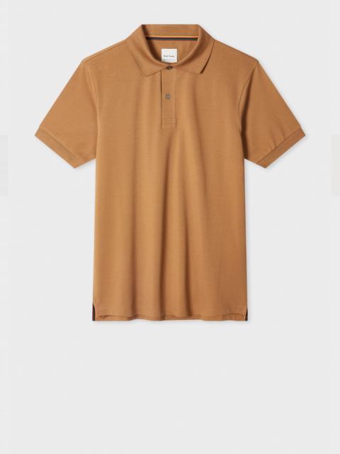 Paul Smith Tan 'Artist Stripe' Placket Polo Shirt