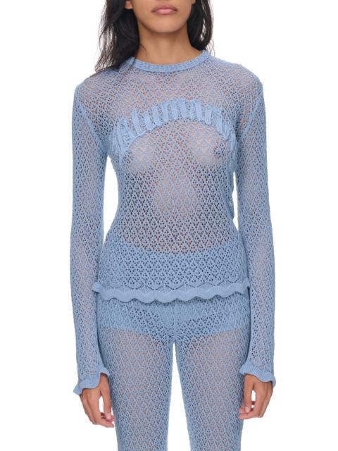 Blumarine Crochet Logo Top