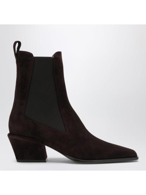 PARIS TEXAS Paris Texas Bettina Suede Boots In Chocolate Brown Women