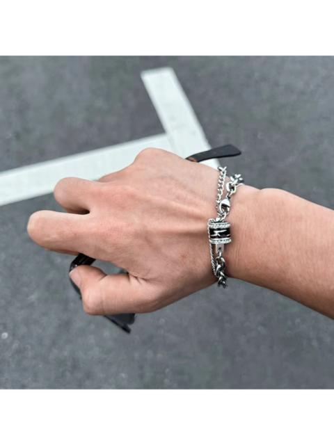 Other Designers Jewelry - Double-Layer Chain Bracelet - Stainless Steel & Zircon ⛓️