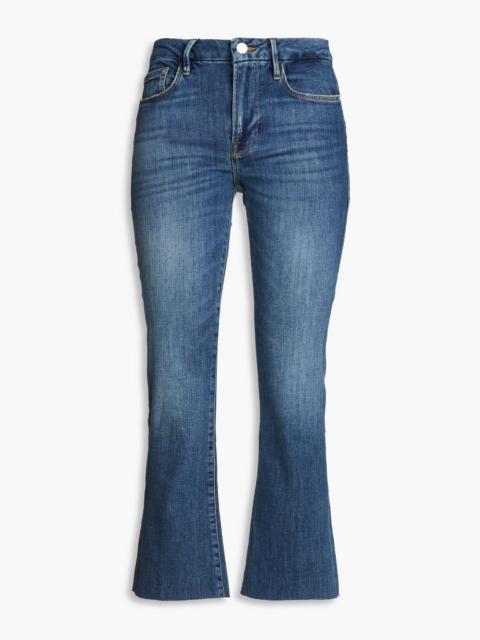 FRAME Le Crop Mini Boot mid-rise bootcut jeans