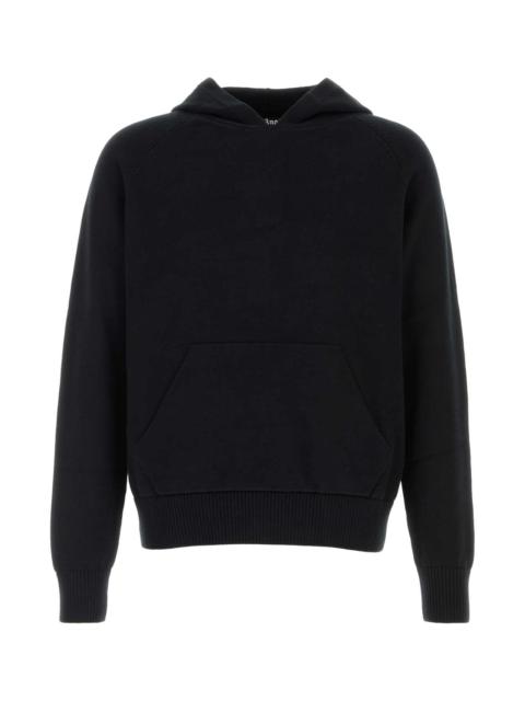 Palm Angels Palm Angels Men Black Cotton Oversize Sweatshirt