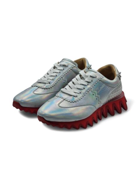 Christian Louboutin Loubishark Iridescent Sneakers - Laser Silver EU 39 / US 6