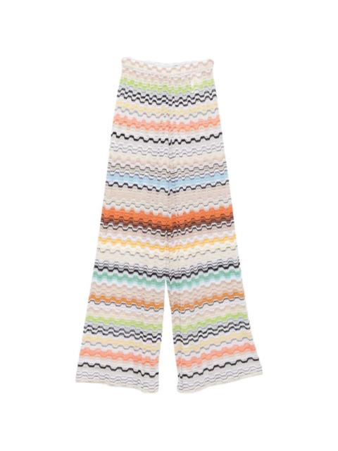 Missoni Missoni Women Zigzag Knit Palazzo Pants