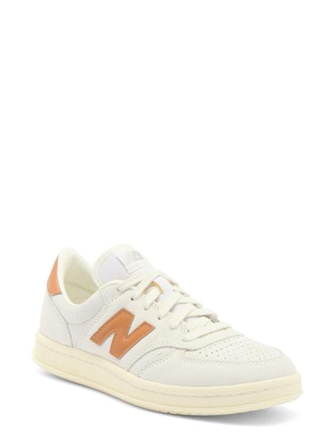 New Balance Gender Inclusive T500 Tennis Sneaker in Tobacco/Sea Salt at Nordstrom