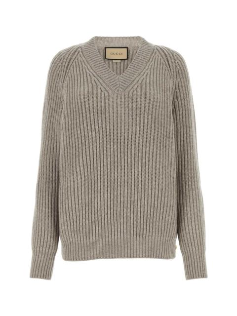 Dove Grey Wool Sweater