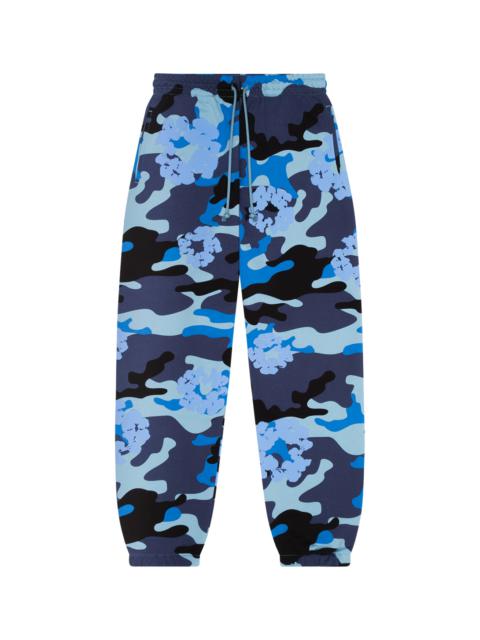 Cotton Wreath Sweatpants "Blue Camo"