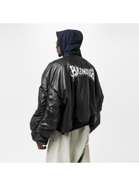 BALENCIAGA Balenciaga Diy Metal Outline Leather Bomber
