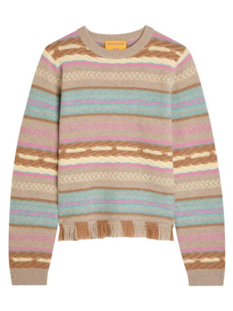 GUEST IN RESIDENCE Guest In Residence Western Striped Wool and Cashmere-blend Jumper