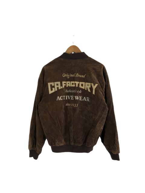 Other Designers Vintage - VINTAGE VARSITY JACKET BIG LOGO ORIGINAL BRAND CA.FACTORY