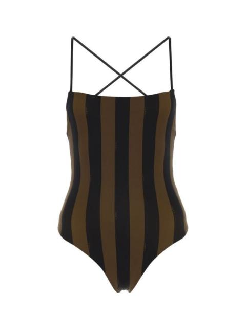 Fendi Woman Printed Lycraâ® Reversbile Swimsuit