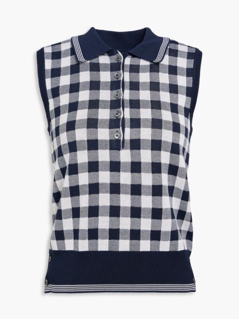 Thom Browne Checked silk top