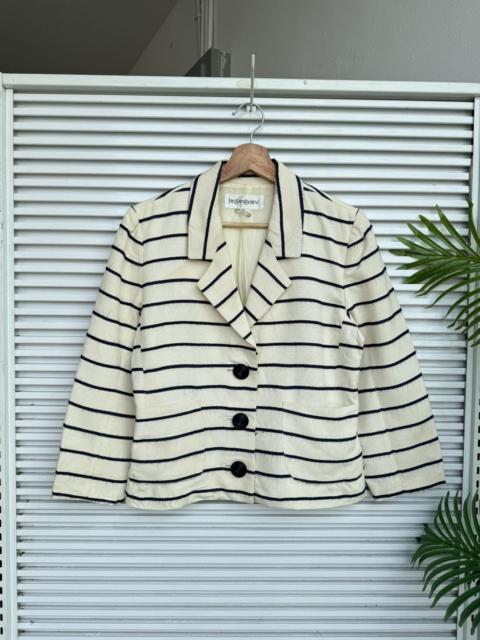 Other Designers Vintage × Yves Saint Laurent - Yves Saint Laurent YSL Striped Blazer