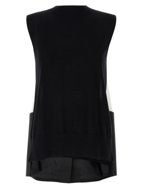 Sacai Women Patchwork Vest