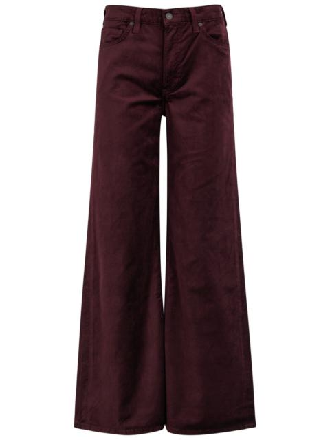 Citizens OF Humanity Loli Wide-leg Velvet Trousers