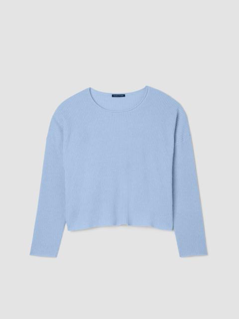 EILEEN FISHER Italian Cashmere Crew Neck Top
