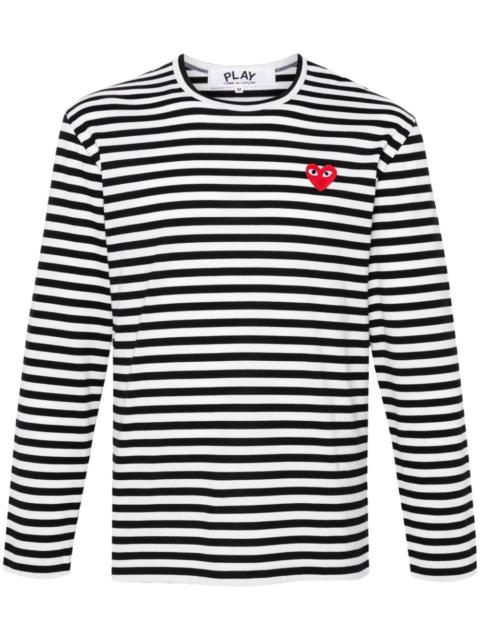 Comme des Garçons PLAY striped T-shirt