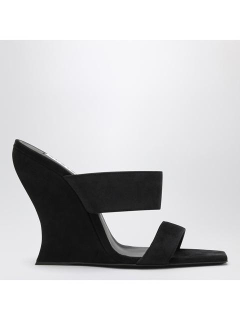 Alaïa Alaia Wave Mules In Black Suede Women