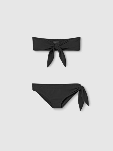 GUCCI Sparkling jersey bikini with embroidery