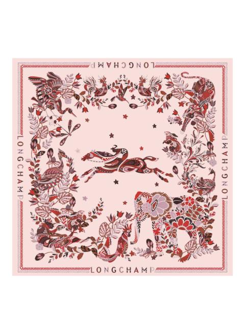 Longchamp Forêt Longchamp Silk scarf 90 Ebony - Silk