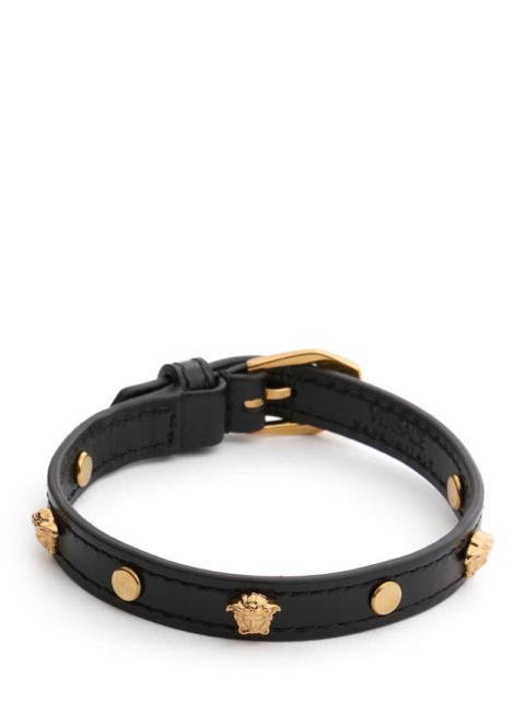 Leather medusa bracelet