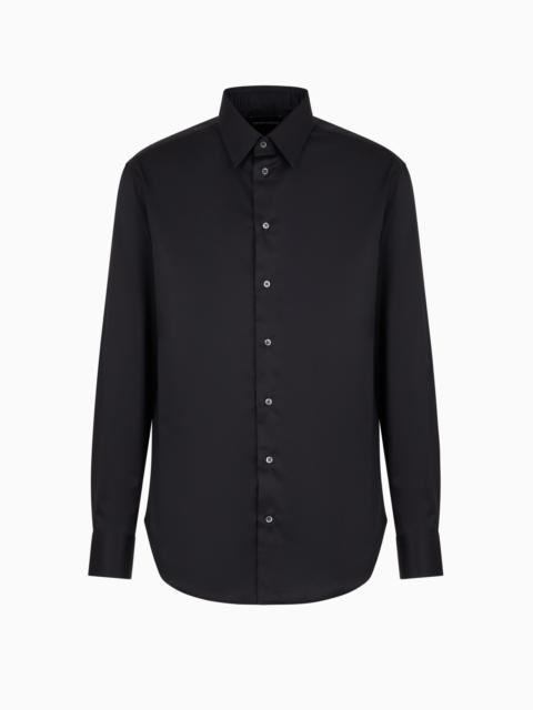EMPORIO ARMANI No-iron stretch cotton shirt