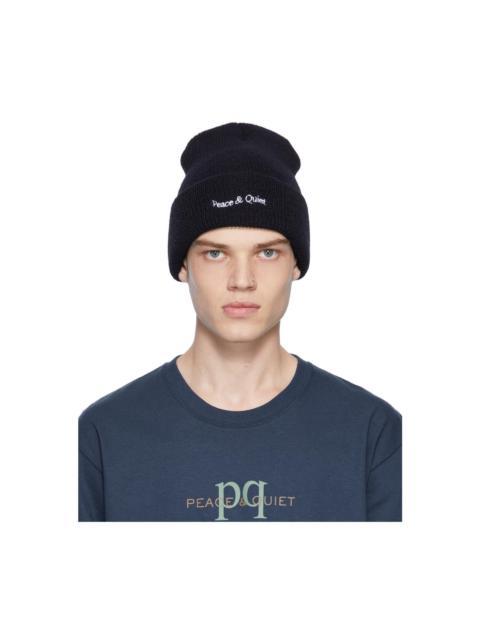 Black Wordmark Beanie