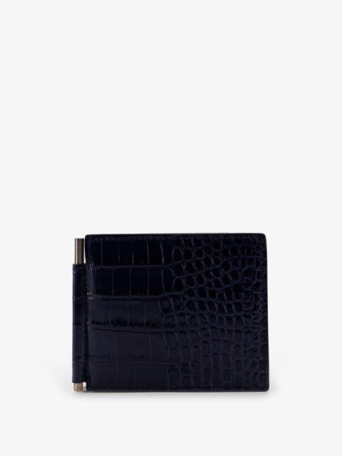 TOM FORD Tom Ford Croco Print Leather Wallet