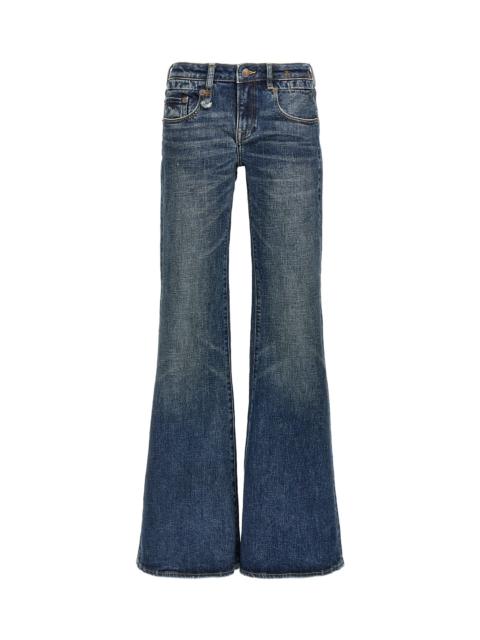 R13 'overflow Boy Flare' Jeans