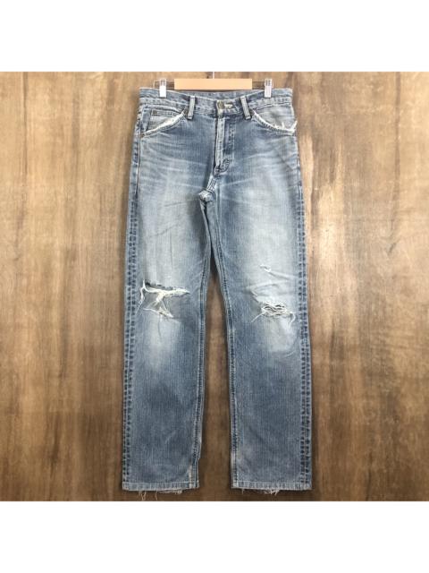 Other Designers Vintage - Lee Riders Distressed Denim Faded Blue