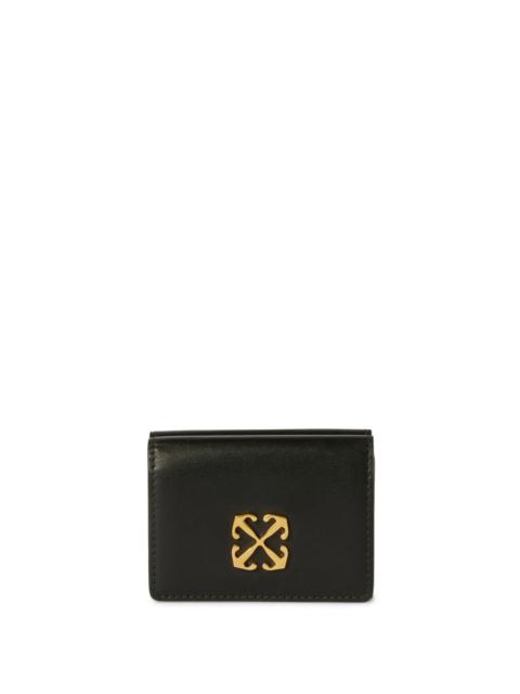Off-White Jitney Mini Compact Wallet Black No Colo
