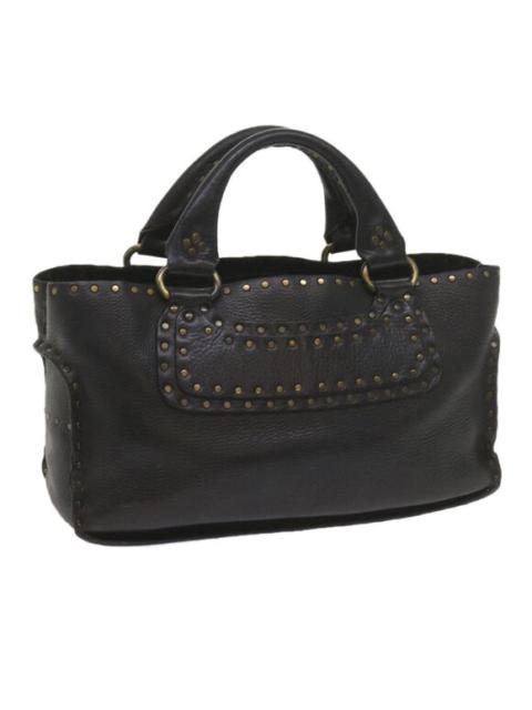 CELINE Hand Bag Leather Black