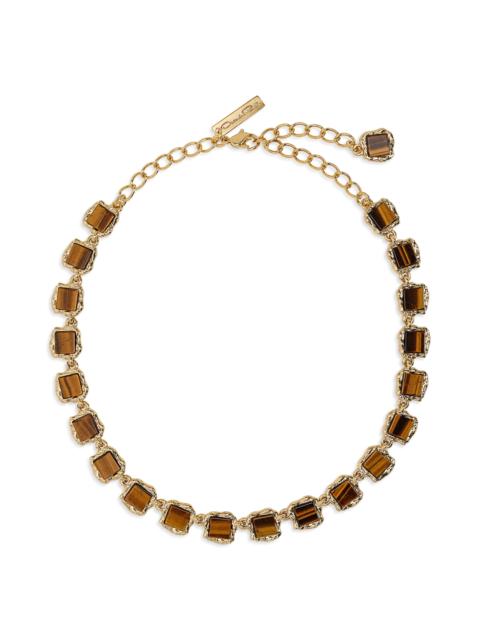 Oscar de la Renta Oscar de la Renta Tiger's Eye Choker Necklace in Tiger Eye at Nordstrom