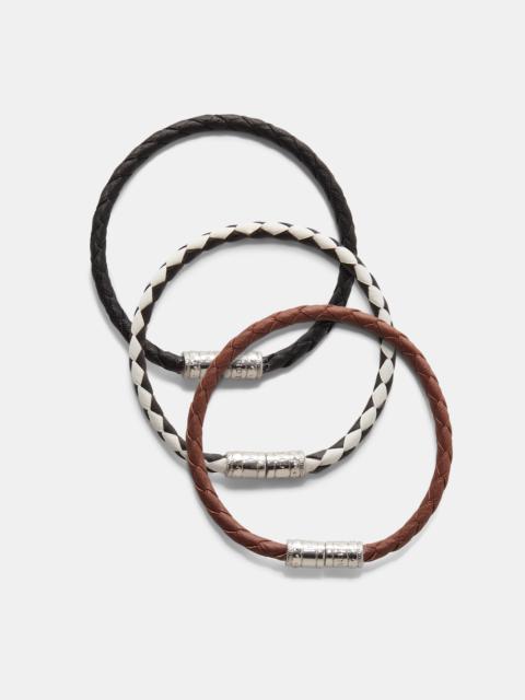 DOROTHEE SCHUMACHER WOVEN ELEGANCE Cord bracelet Set of 3