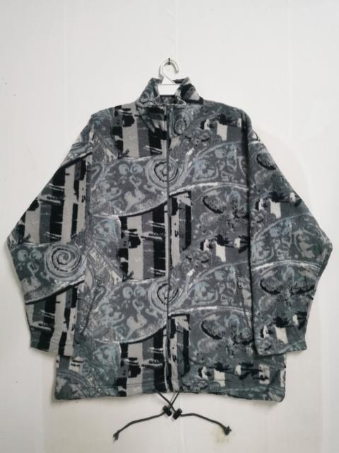 Other Designers Japanese Brand - Fleece Zipper Jacket Full Print