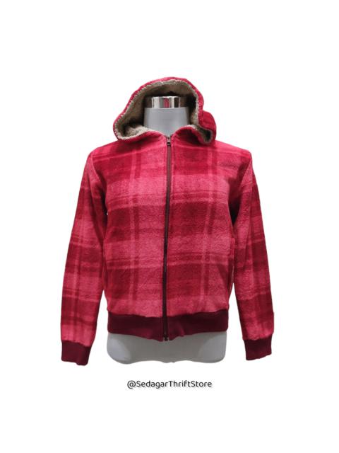 Other Designers Japanese Brand - Semantic Design Tartan Hoodie Sherpa Fleece