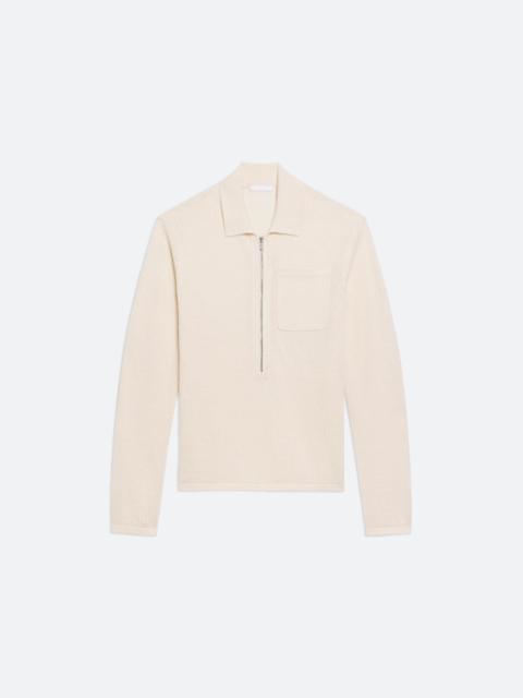 Helmut Lang LONGSLEEVE ZIP POLO