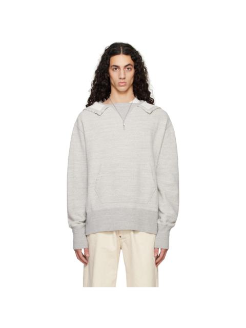 Gray Stamp Logo Hoodie