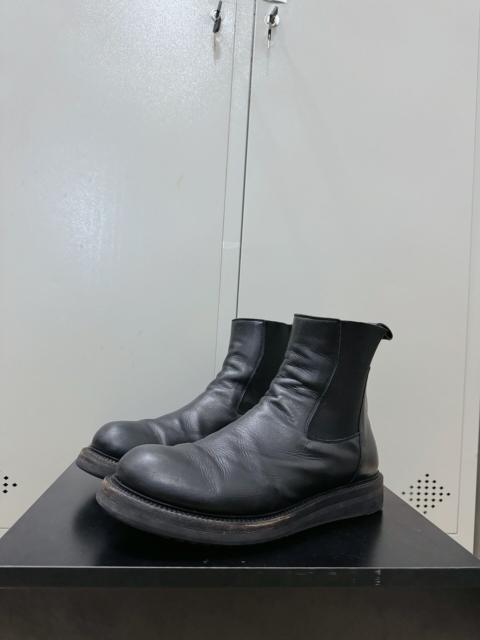 Rick Owens Rick Owens Leather Chelsea Military Boots