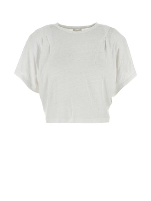 Isabel Marant Étoile Isabel Marant Etoile Women White Linen Kyanza T-Shirt