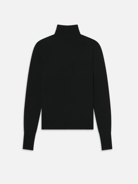 FRAME Slim Turtleneck in Black