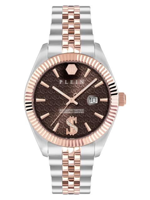 PHILIPP PLEIN PHILIPP PLEIN Date Superlative Two-Tone Bracelet Watch, 41mm in Two Tone at Nordstrom