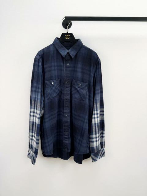 sacai Sacai blue flannel shirt