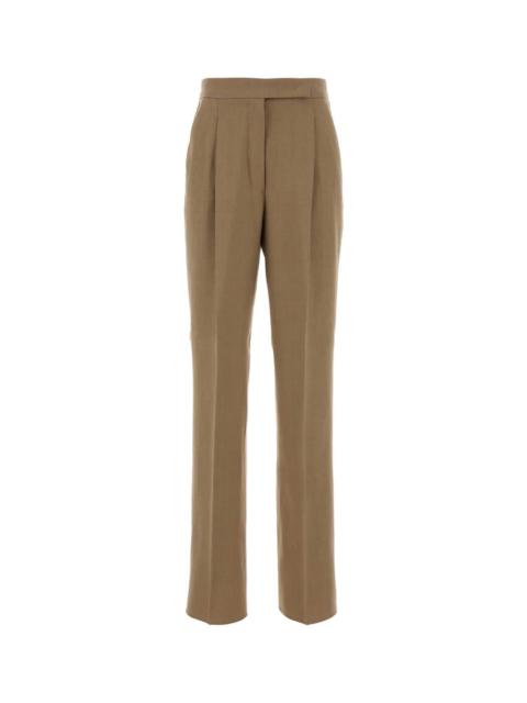 Max Mara Max Mara Women Beige Hemp Abate Pant