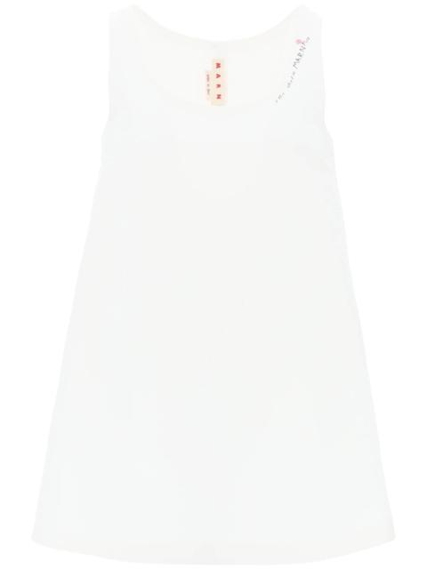 Marni Flared Dress With Hand-Embroidered Women